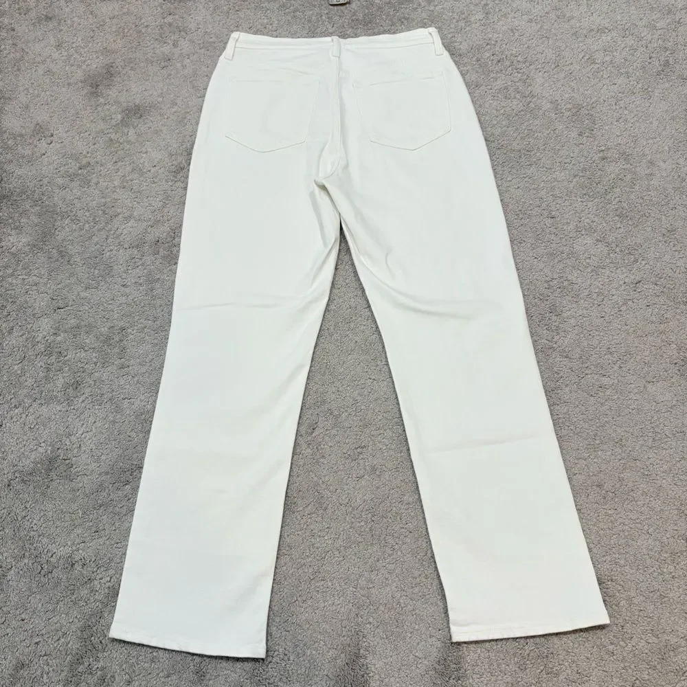 NWT J. Crew 2024 Classic Straight Jean in White Size 29